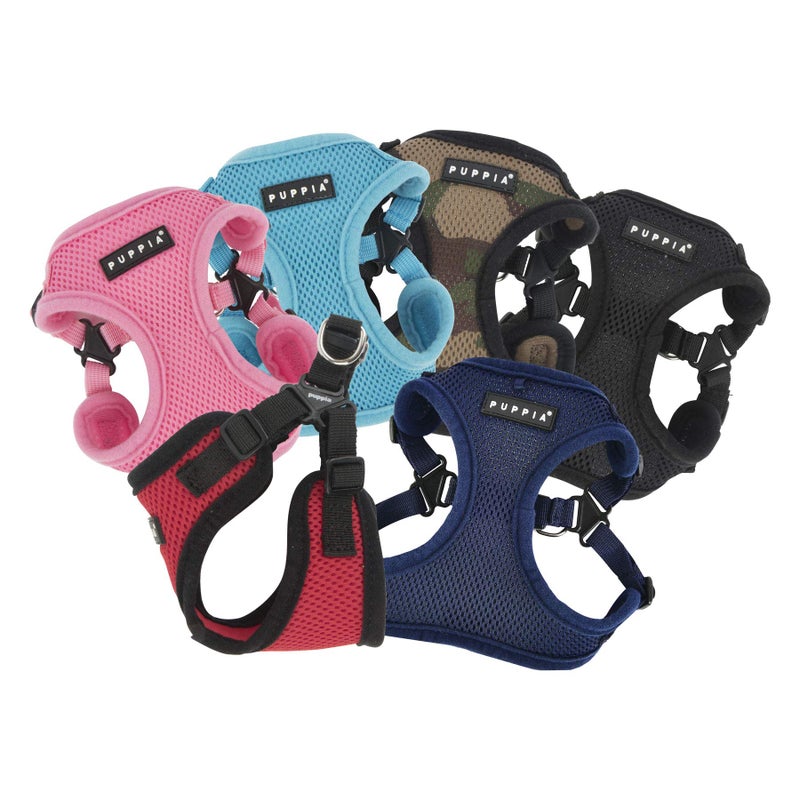 Puppia Dog Harness Comfort Mesh Step-in All Season No Pull No Choke Walking Training Adjustable Neck & Chest for Small & Medium Dog - Navy - S - Image 4